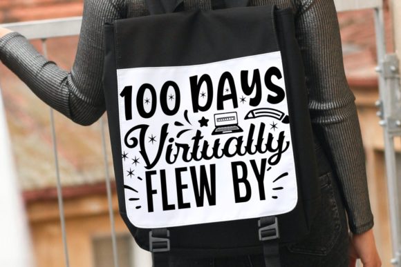 100 Days Virtually Flew by School Svg: Graphics for Crafts