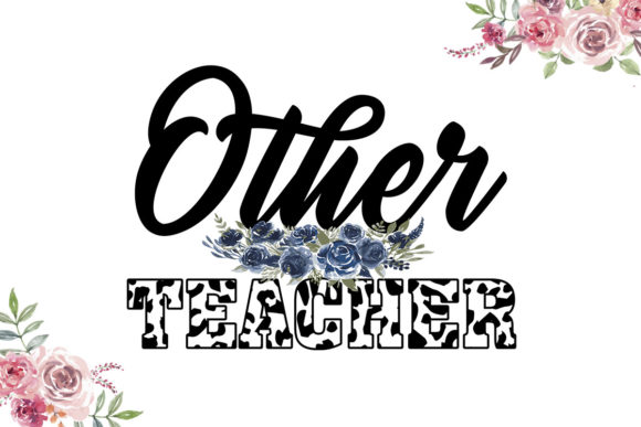 Cow Pattern Teacher Graphics for Crafts & Branding
