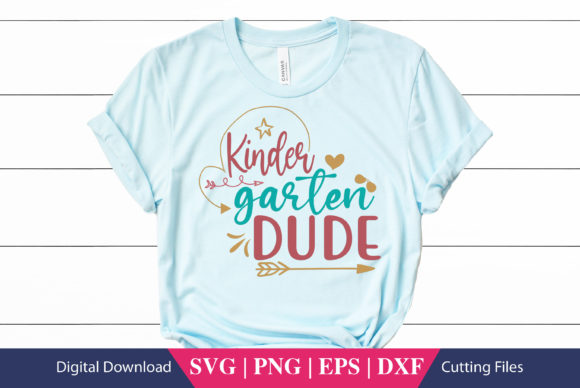Kindergarten Dude School SVG: Crafts & Graphics