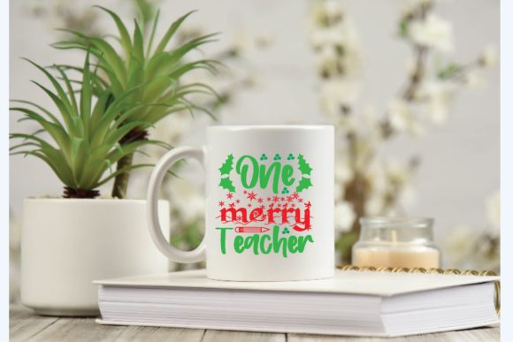 One Merry Teacher SVG: Graphics for Crafts