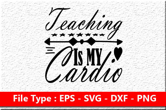 Teacher SVG Design: Cardio Graphics for Crafts