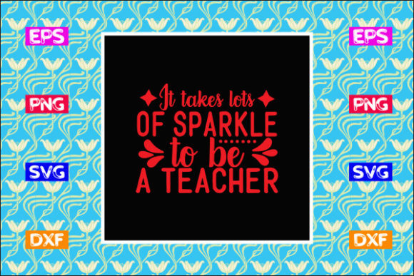 Teacher SVG Design: Sparkle for Crafts & Graphics