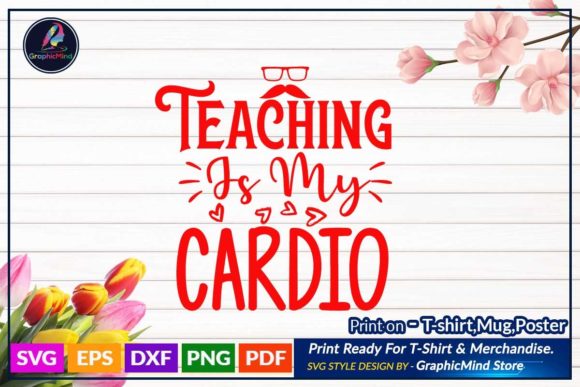 Teacher SVG T Shirt Design for Crafts and Graphics