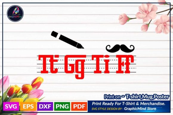 Teacher SVG T Shirt Printable Design for Crafts & Graphics